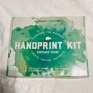 Handprint kit and keepsake frame for baby